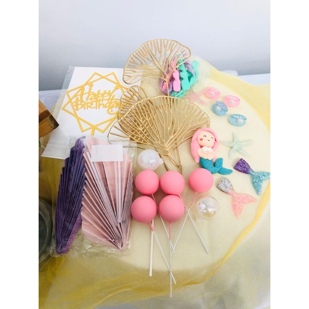 MAINAN SET MERMAID/MAINAN EKOR MERMAID/HIASAN ULANG TAHUN