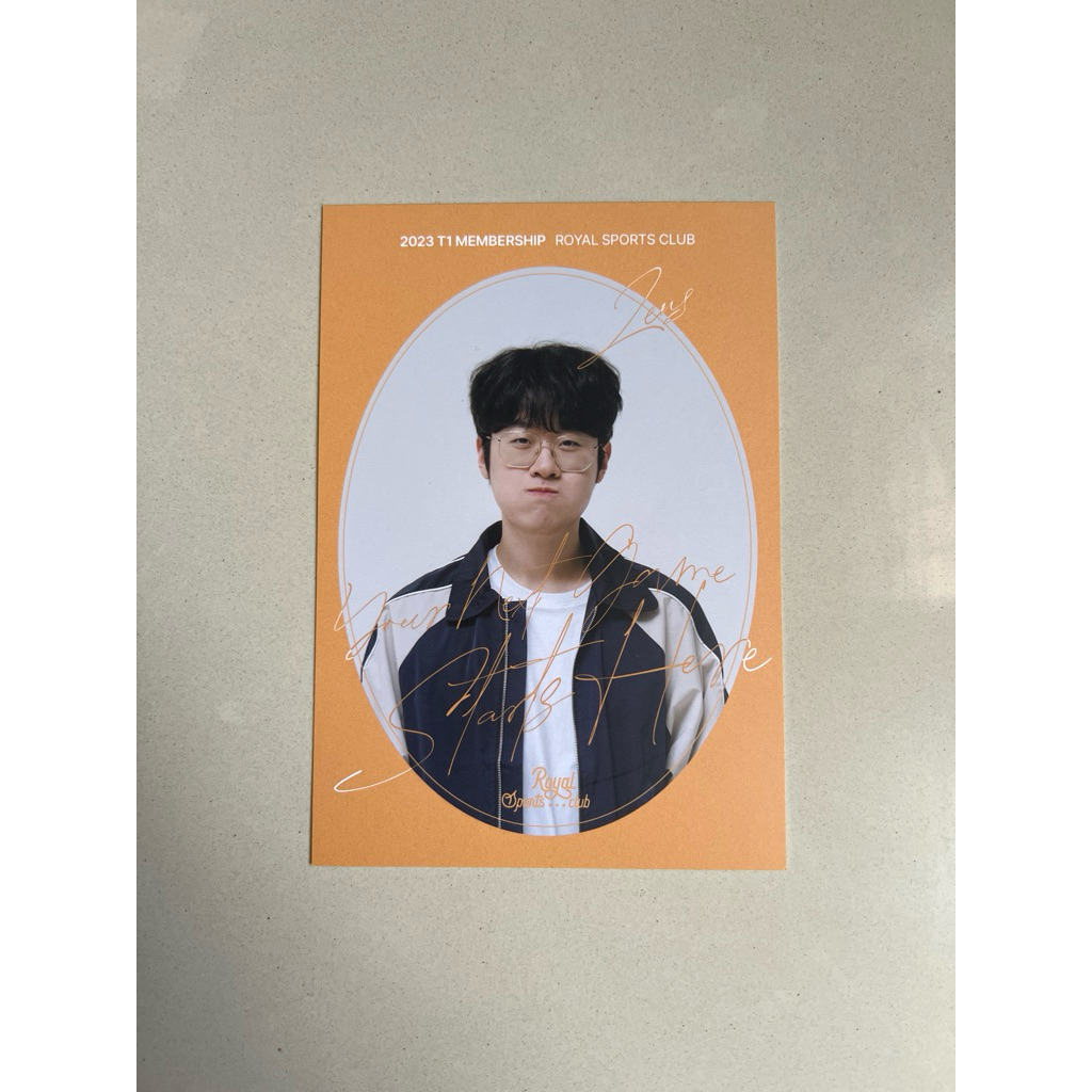 T1 HLE ZEUS LOL LEAGUE OF LEGENDS 2023 CAFE POSTCARD