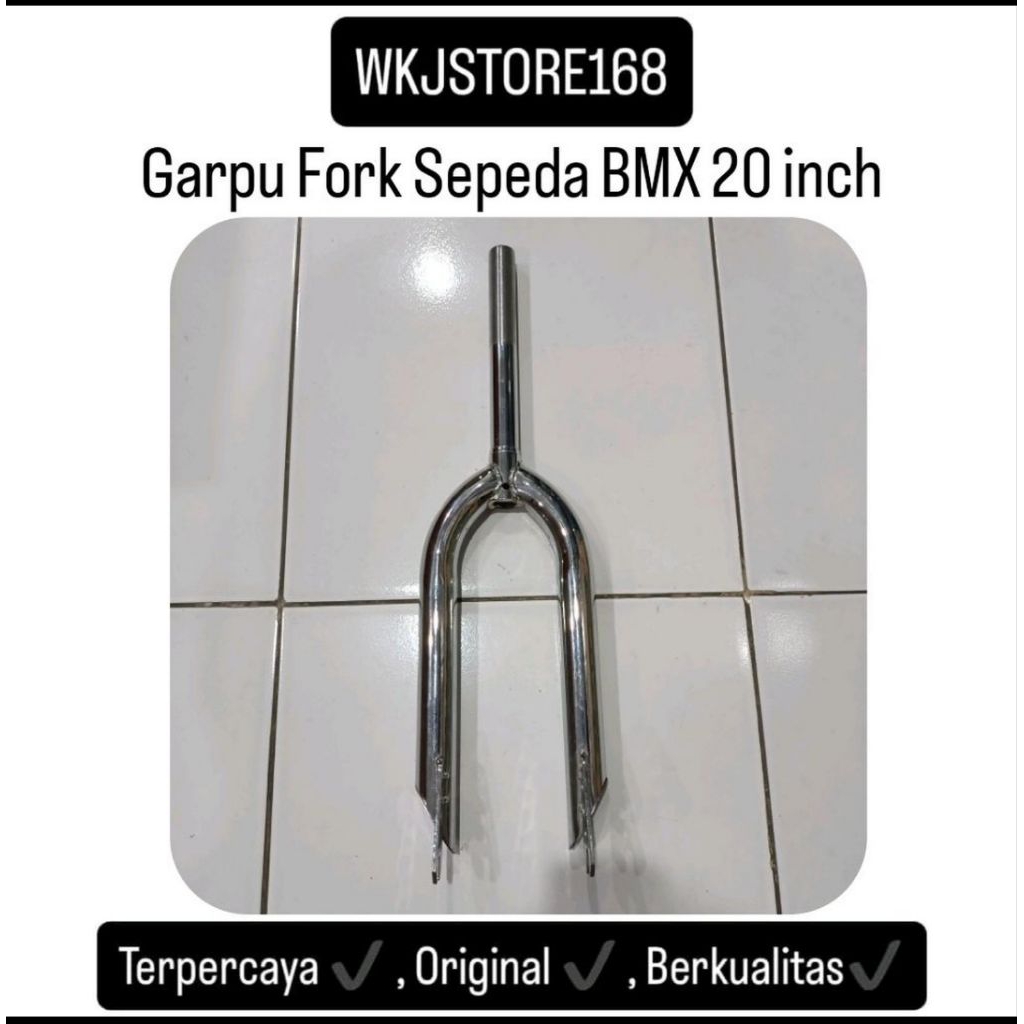 Garpu Fork Sepeda BMX 20 Inch Chrome