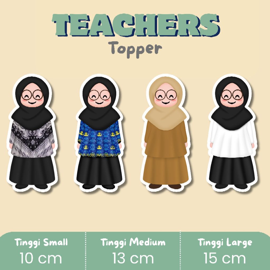 Topper Buket / Topper Guru / Topper Hari Guru / Topper Cake / TGMP