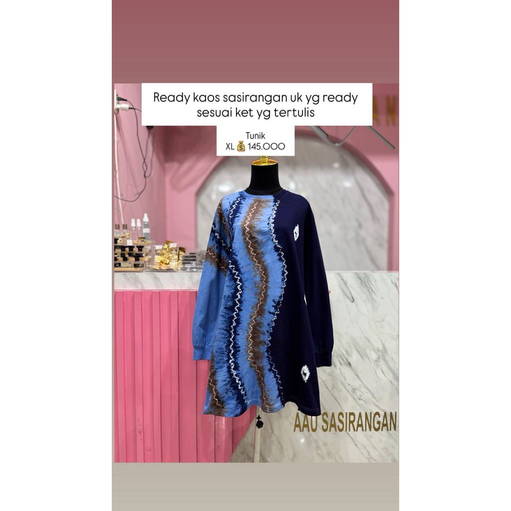 Kaos tunik sasirangan