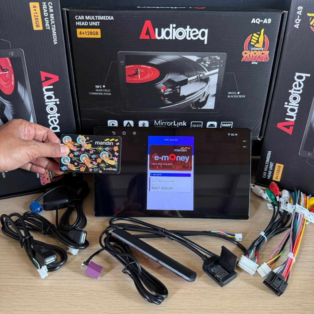 HEAD UNIT ANDROID AUDIOTEQ 9” RAM 4/128 GSM 4G - NFC ANDROID 9 INCH AUDIOTEQ NFC 4/128 GB SUPORT KAR