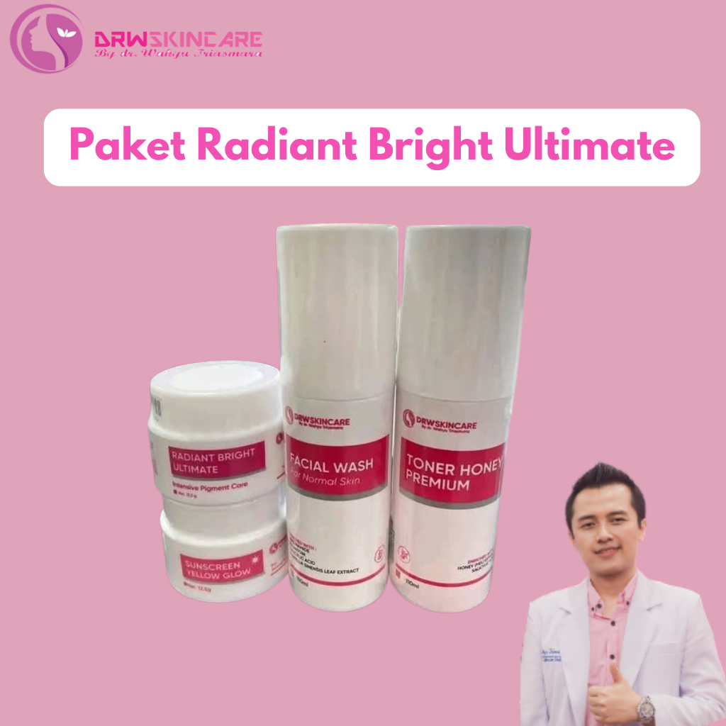 Drw Skincare Paket wajah flek hitam mencerahkan lebih cepat BPOM. Drw Skincare paket Radiant Bright 