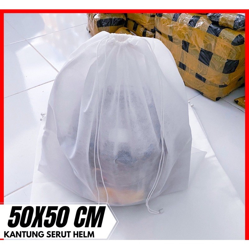 IJI SARUNG HELM/KANTONG HELM/KANTONG SEPATU/KANTONG TAS/COVER HELM /  DUSTBAG POLOS / DUSTBAG TAS
