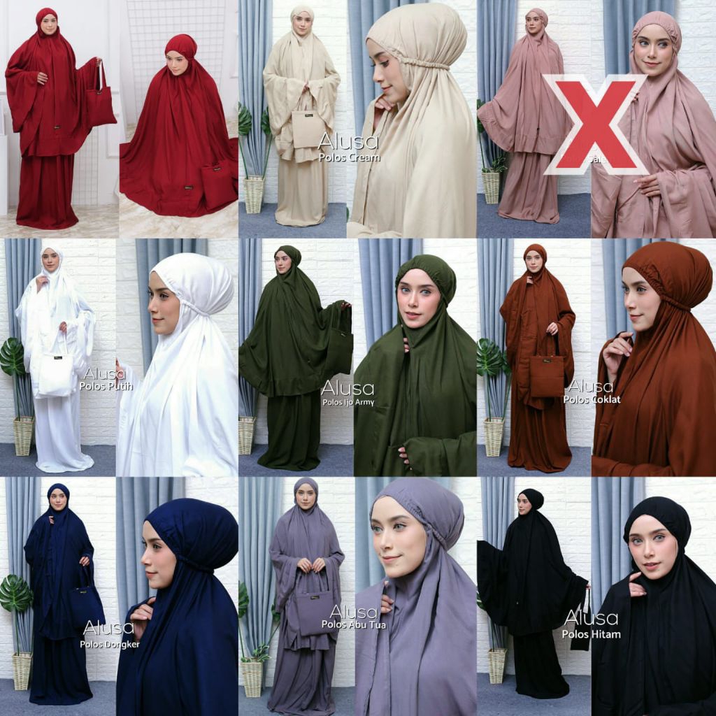 Mukena Polos Alusa
