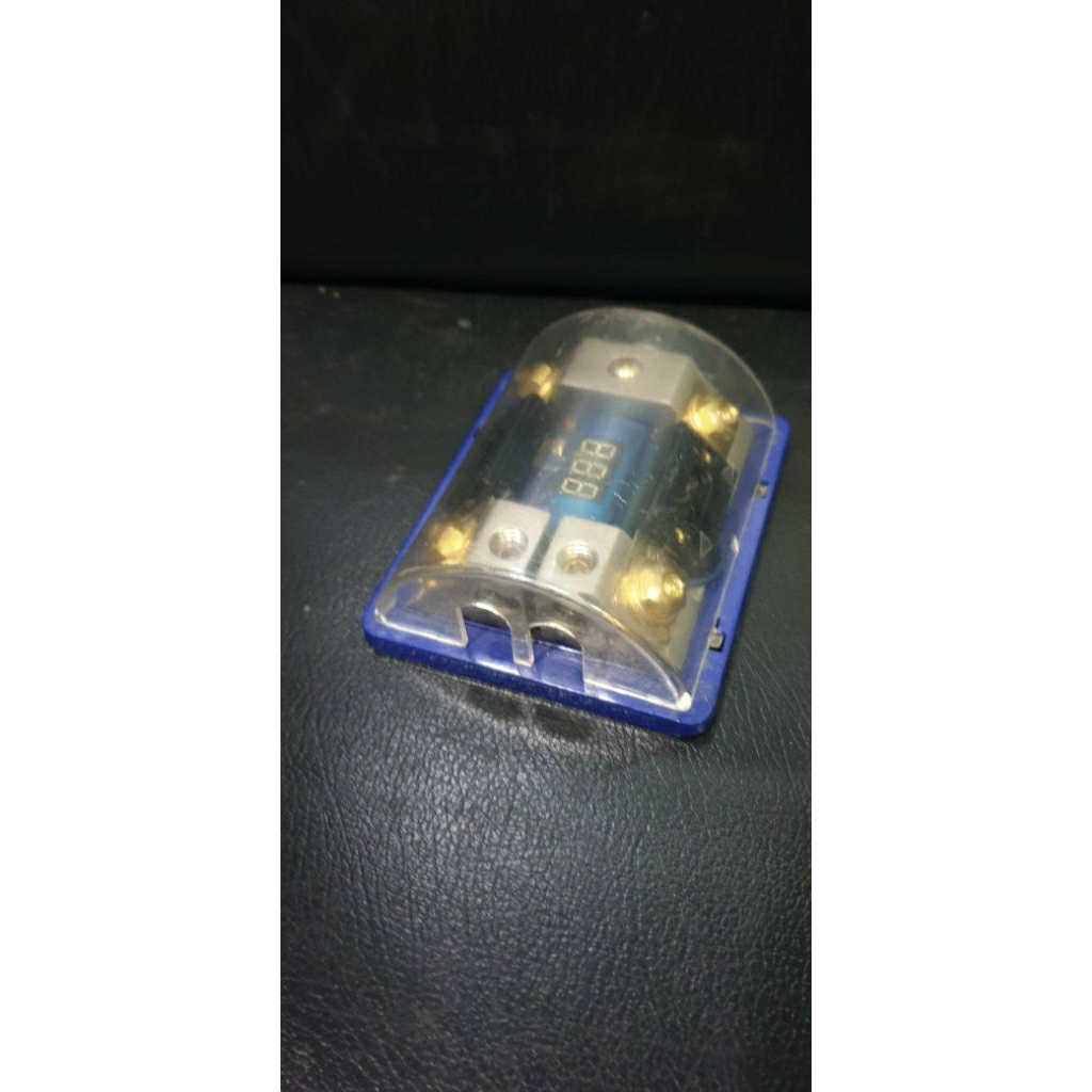 Digital Fuse Block audio mobil isi 2 sekring display mati