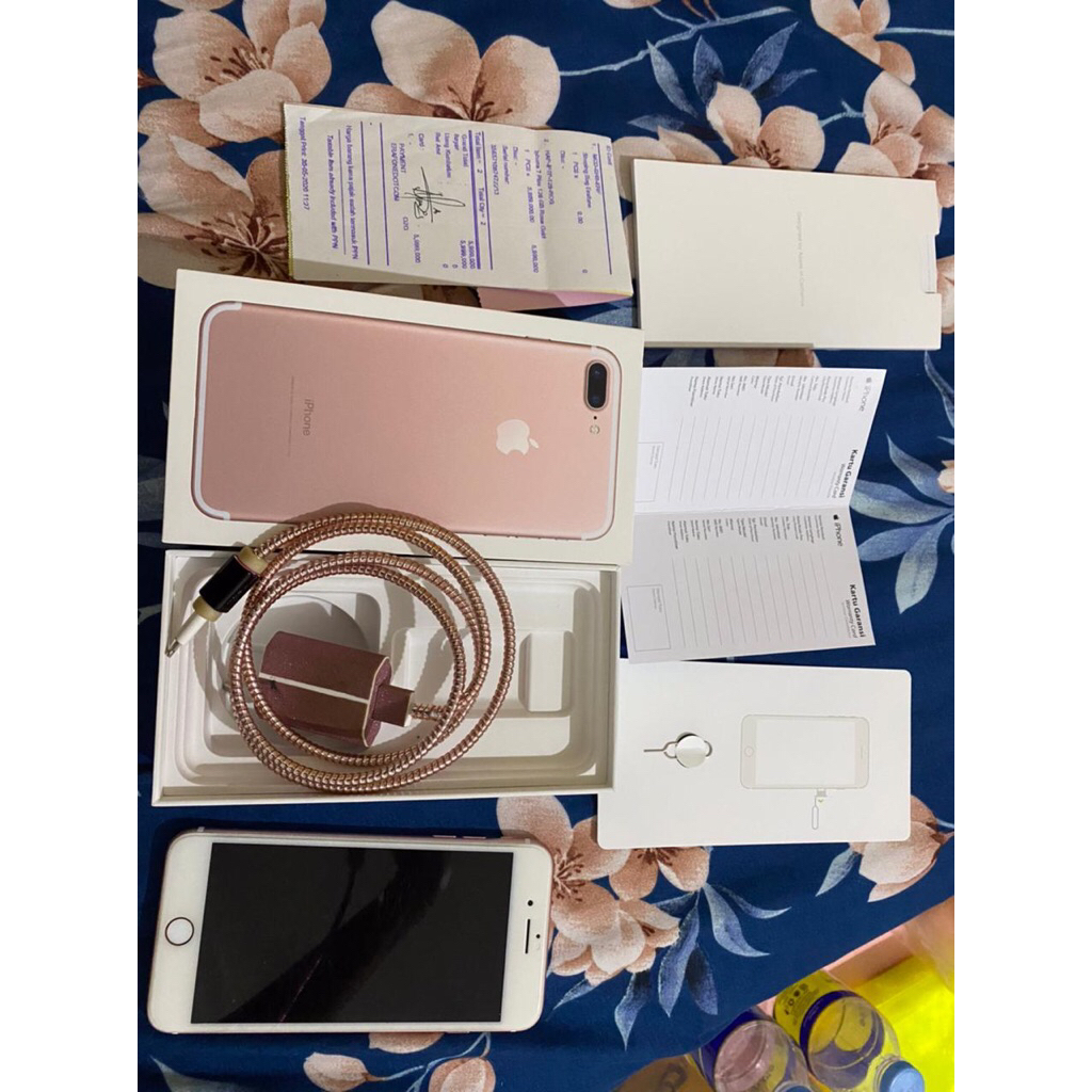 Iphone 7+ 128gb Rose Gold Ibox Garansi Resmi