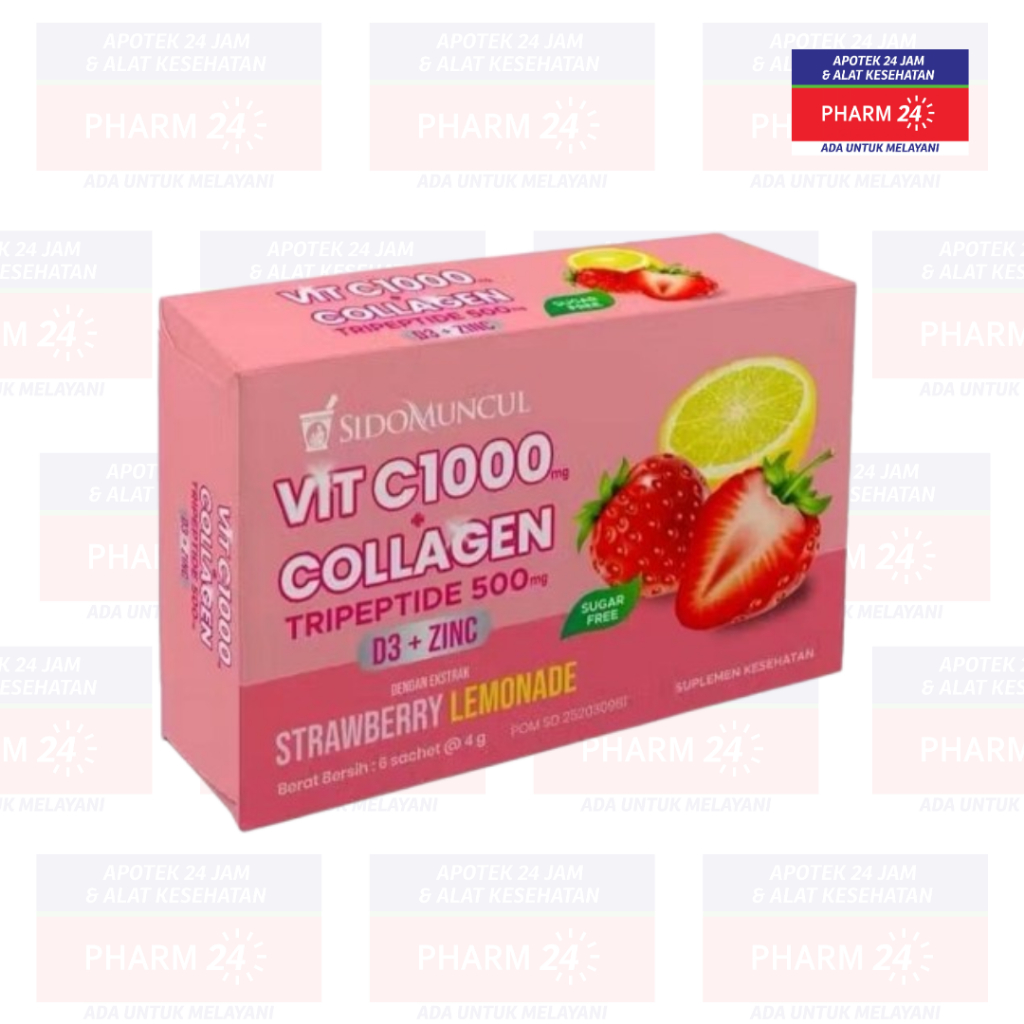Vit C 1000 Collagen Sidomuncul isi 6 Sachet