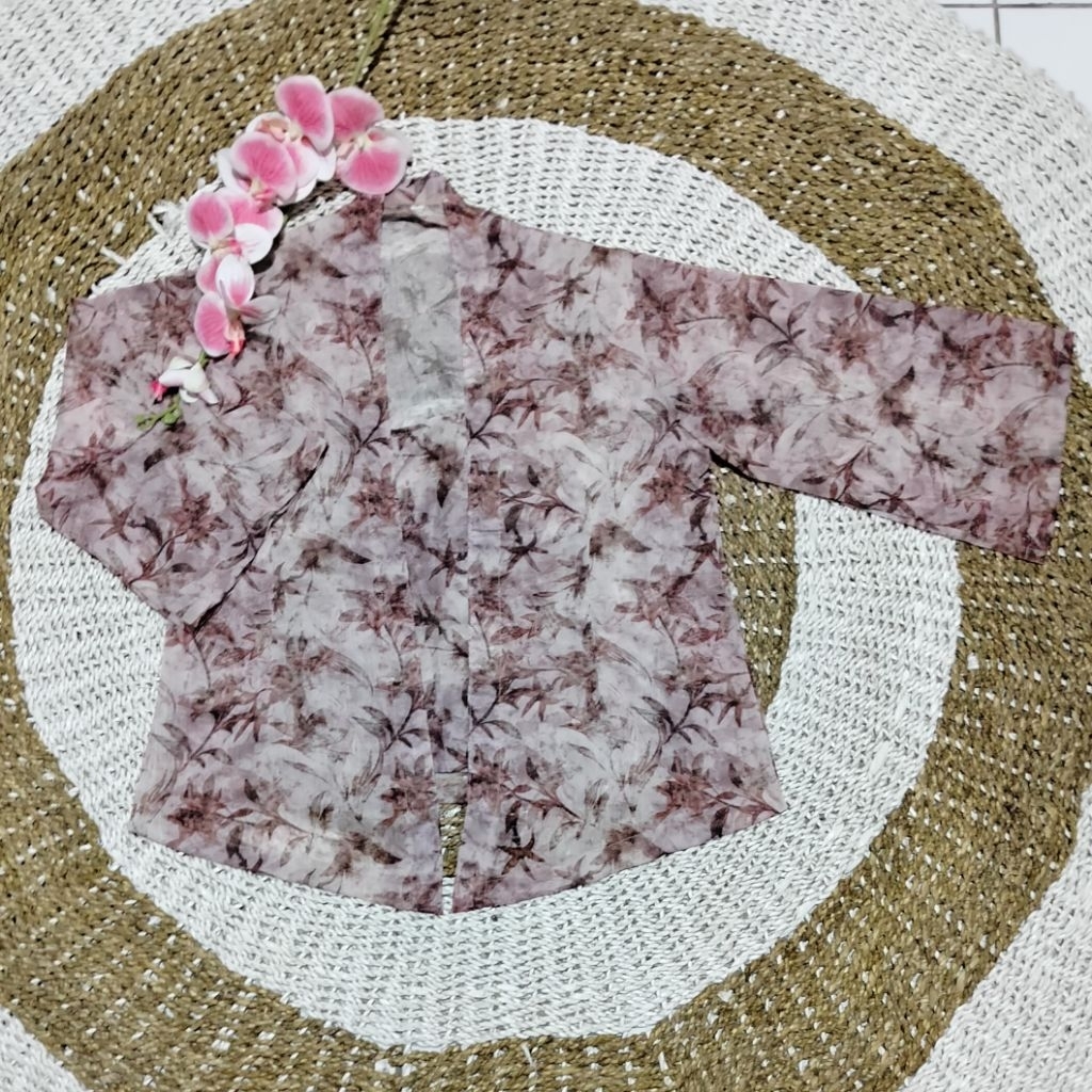 Kebaya Sifon Bunga/Kebaya Jumbo/Kebaya Sifon/Kebaya Motif Bunga