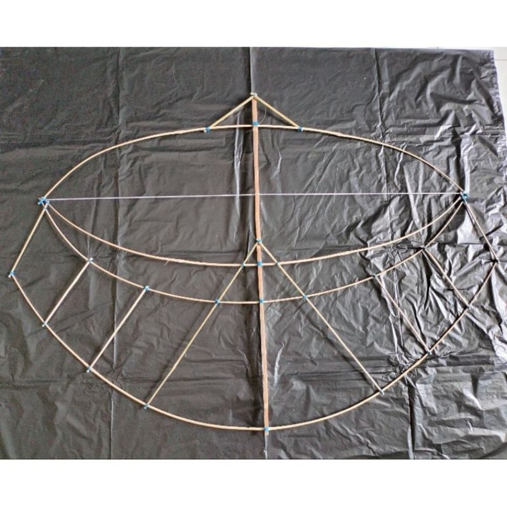 promo arku layangan gapangan Pegon ceper ukuran 100cm (belum dirakit)