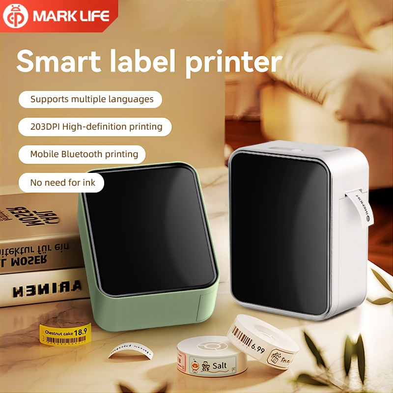Marklife P15 Portable Mini Bluetooth Thermal Label Printer Barcode Sticker Printer