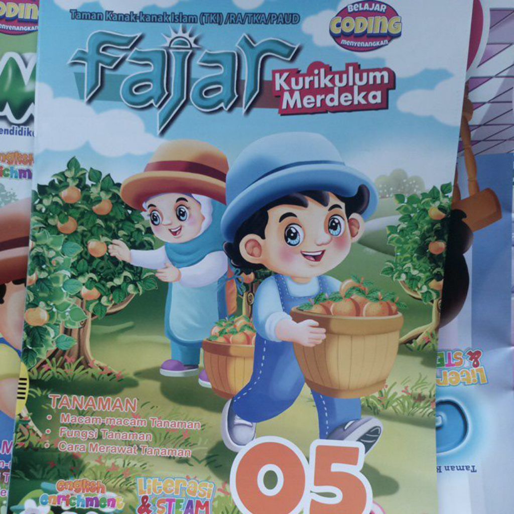 Majalah Fajar 01 s/d 10 (usia 5-6 tahun) untuk TK/PAUD - Kurikulum Merdeka
