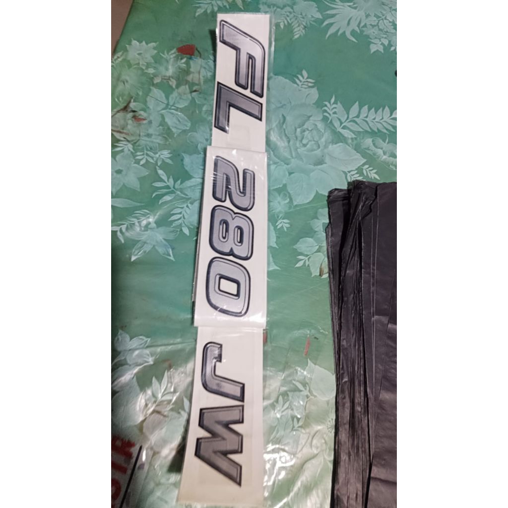 Stiker FL280JW FL 280 JW Mobil Hino Truk