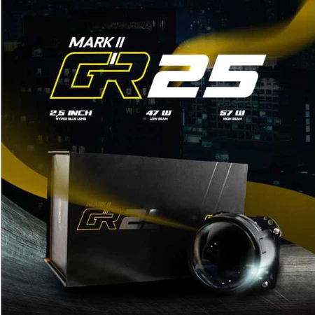 Projector Headlamp Beebot GR25i Mark 2, 2.5inch Bi-Led, Hi-Low 47-57W, Garansi 1 Tahun