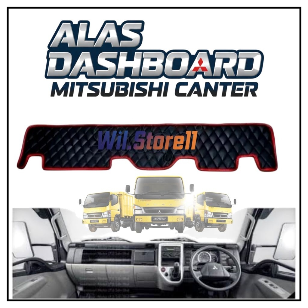Alas Dashboard Mitsubishi Canter , Cover Dashboard Canter Kulit Sintetis Motif Wajik