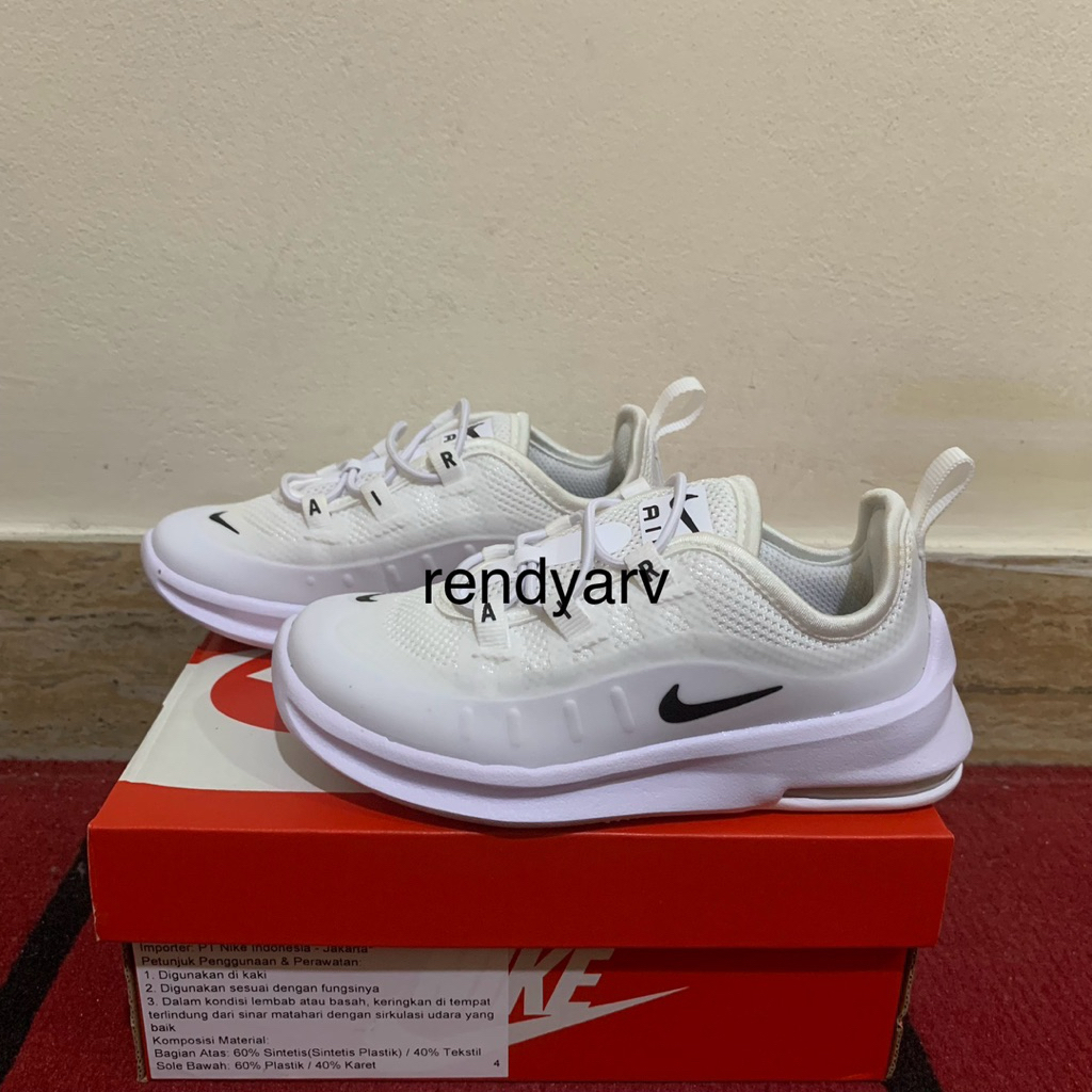 Sepatu Balita Anak Toddler Nike Air Max Axis White
