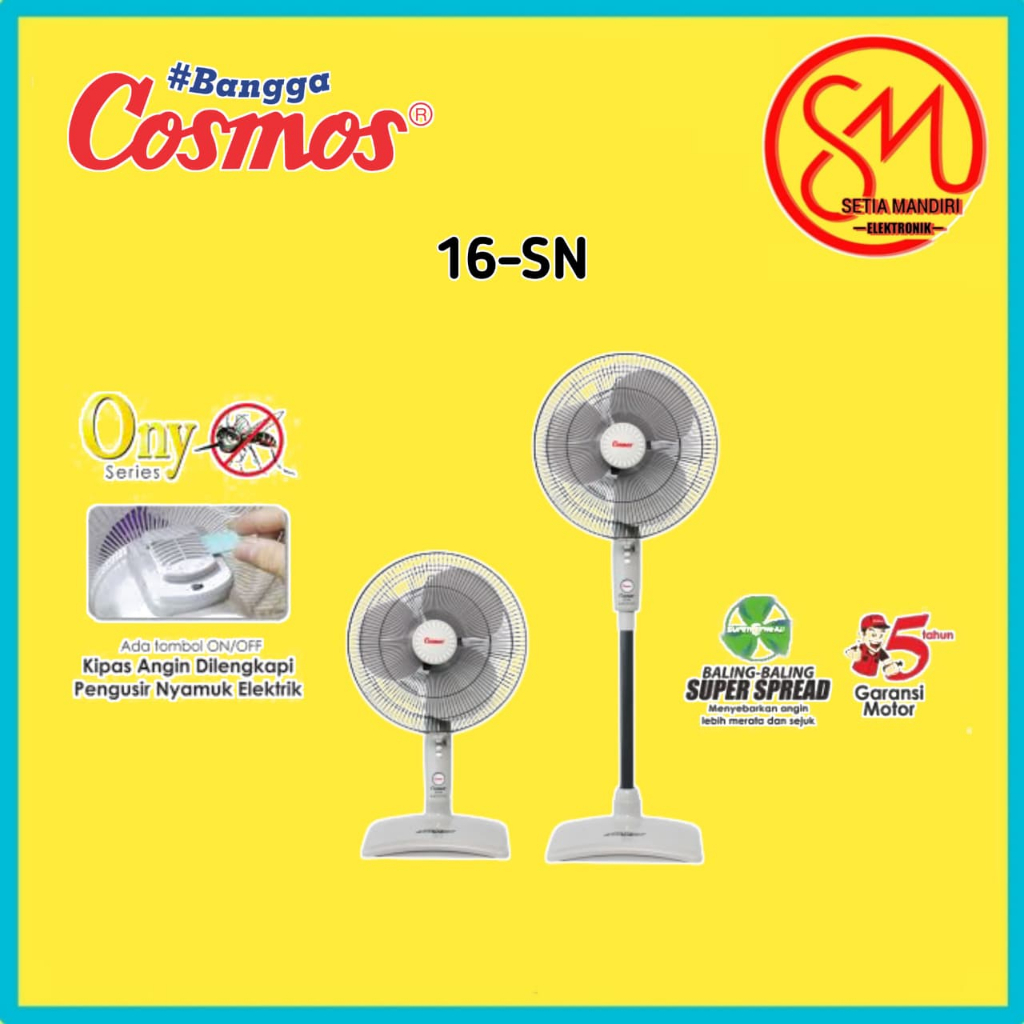 Cosmos Kipas Angin 2 in1 (Stand & Desk) 16-SN