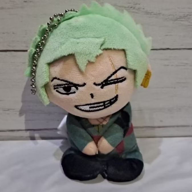 Official Universal Studio Roronoa Zoro One Rare piece Plush Keychain Boneka