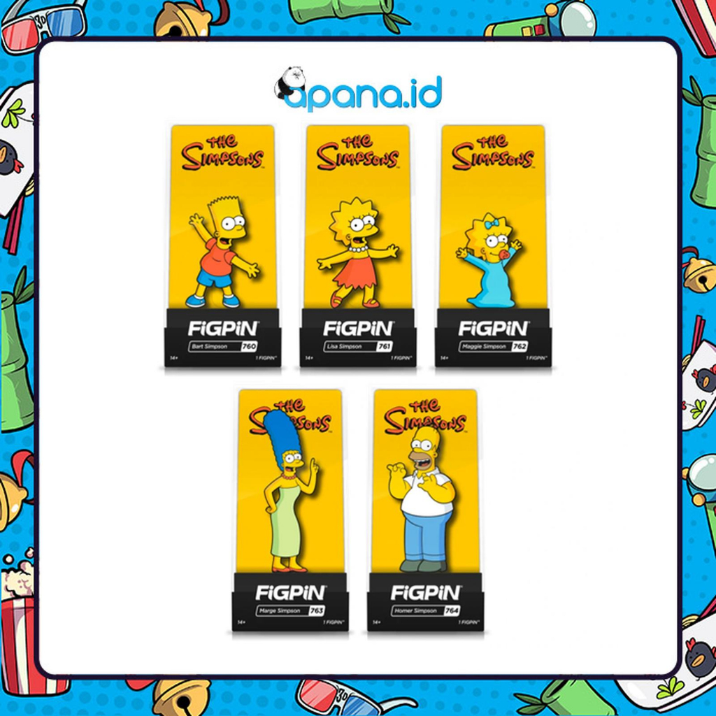 Enamel pin FIGPIN - The Simpsons Family Set