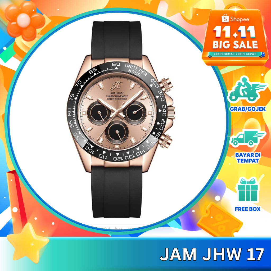 JIMS HONEY JHW 17 JAM TANGAN PRIA ANALOG