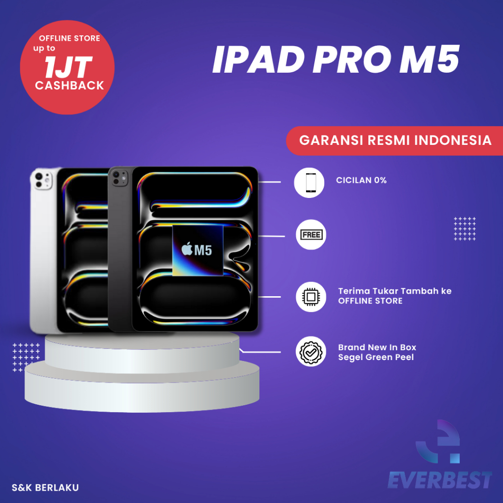 IPAD PRO M5 (256GB,512GB,1TB,2TB) NEW GARANSI RESMI