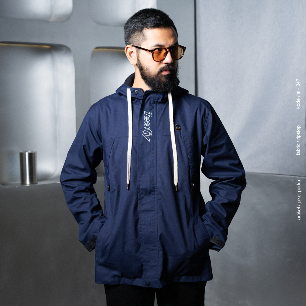 LEAFY AL-047 | Jacket Pria Berkualitas | Mantel Musim Dingin | Jaket Parka | Bahan Ripstop