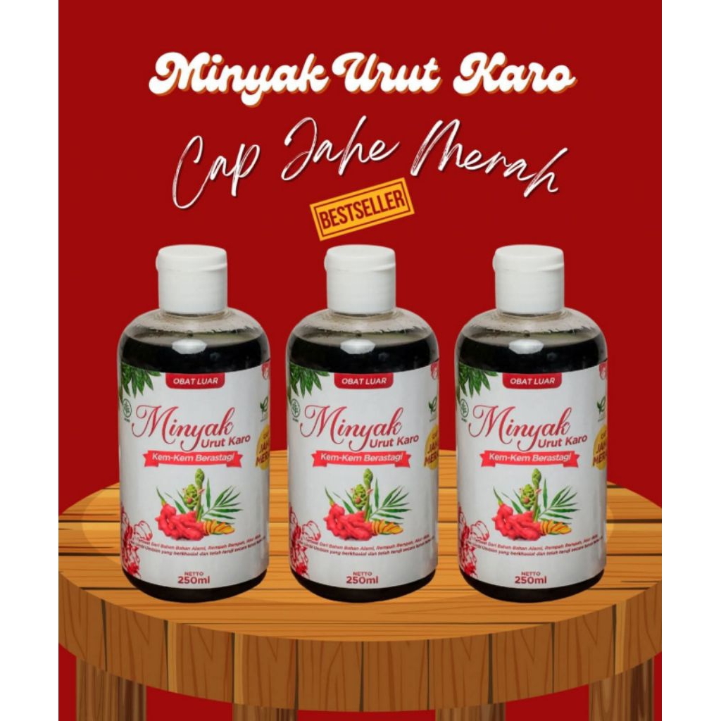 Minyak Urut Karo Cap Jahe Merah