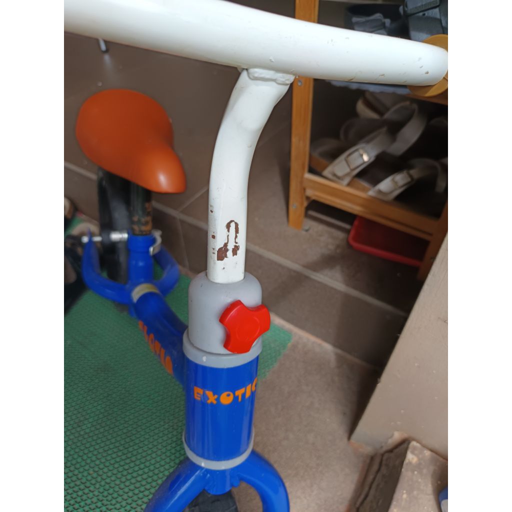 Preloved Push bike Excotic ET 2017 Blue&Pink