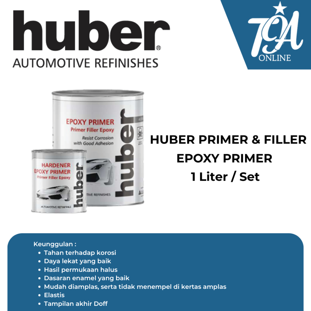 HUBER Epoxy Primer / Cat Dasar Anti Karat 1 Liter / Set
