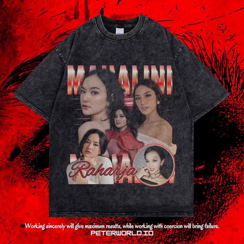 Kaos Mahalini Oversize Washing Vintage Tee | Kaos Oversized | Kaos Washing | Oversized T shirt | PET