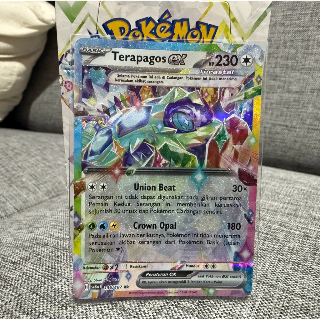 Terapagos EX RR - Terastal sv8a 136/187 - Pokemon TCG Indonesia