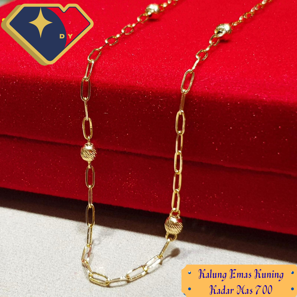 Kalung Rantai mas Kuning Terbaru Kadar mas 700