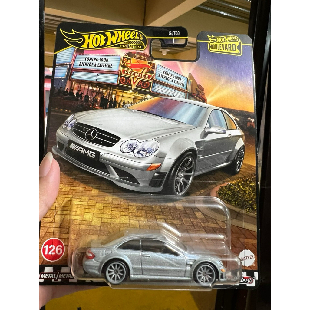 hot wheels premium boulevard mercedes benz clk 63 amg black series