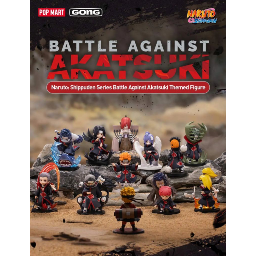 NARUTO BATTLE AGAINST AKATSUKI (SELECTED) POPMART