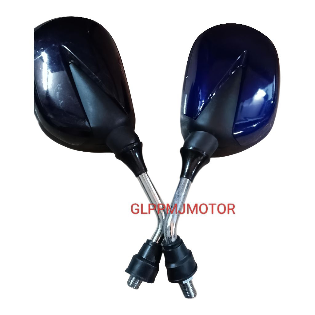 Spion Honda Grand Astrea Legenda Prima Supra Karisma Revo Blade Variasi Hitam Biru Xirallic Untuk Se