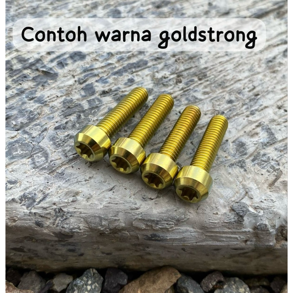 harga satuan 1 baut titanium body bodi crf dtracker satria fu sonic cbr drat 10 baut bodi motor rxki