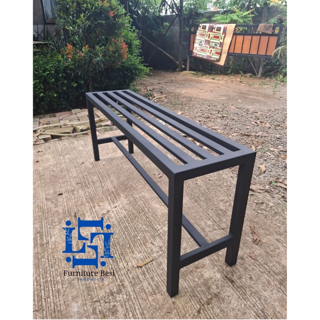 Kursi besi sandaran / Kursi besi teras minimalis / Kursi besi teras rumah