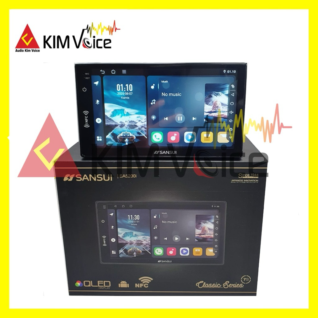 Head unit Android Sansui SA5200i 7inch RAM 4GB/64GB