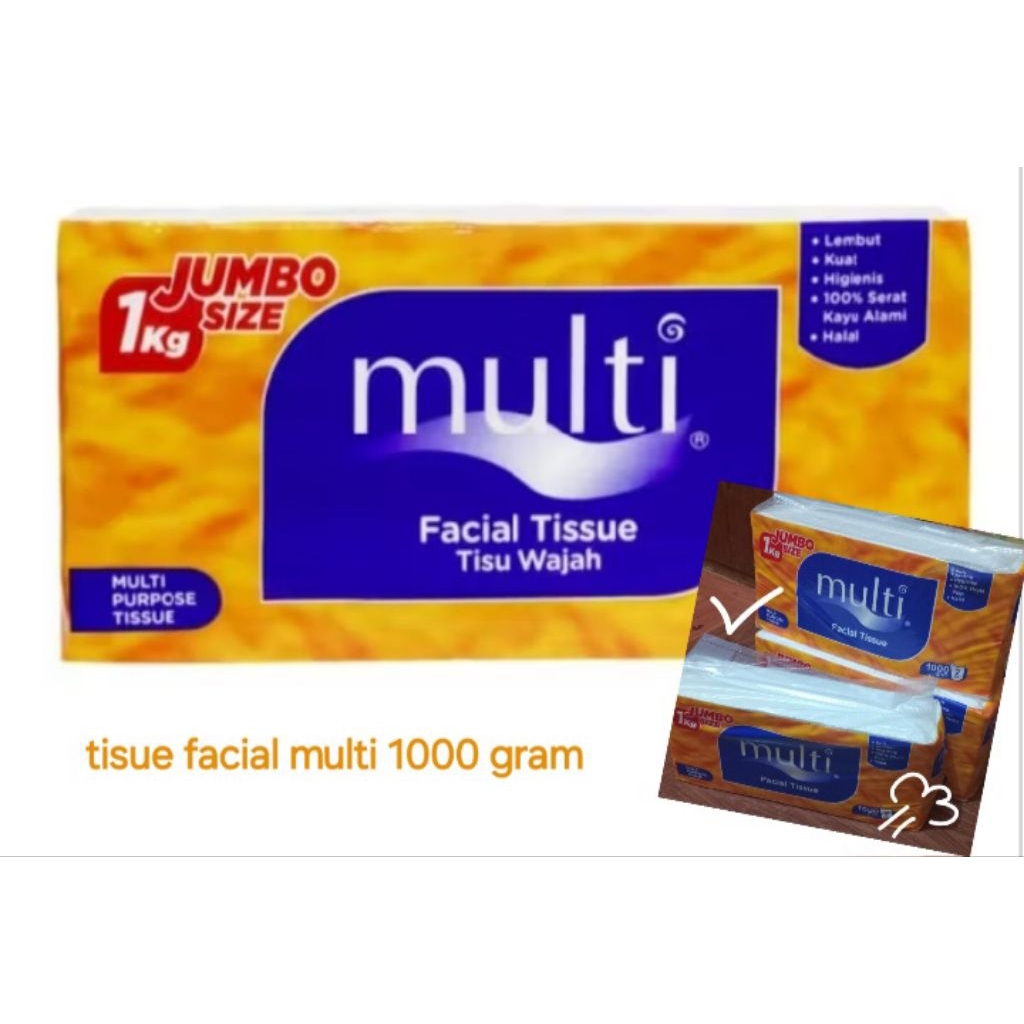 tissu facial multi 1000 gram  4 pack