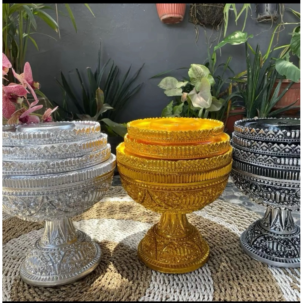 Dulang cebol susun 3/ set 3 ukuran 28 cm