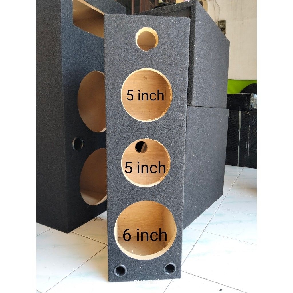 Box Speaker 5 inch doubel + 6 inch dan twiter