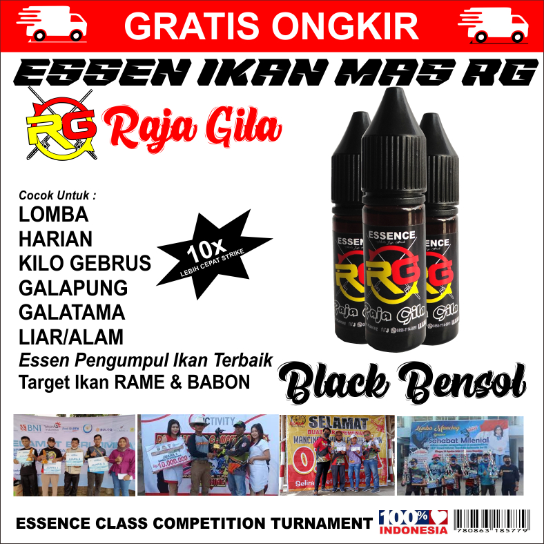 Essen RG Black Mistis Mancing | Essen Bensol | Essen Jawara Mancing anti Boncos