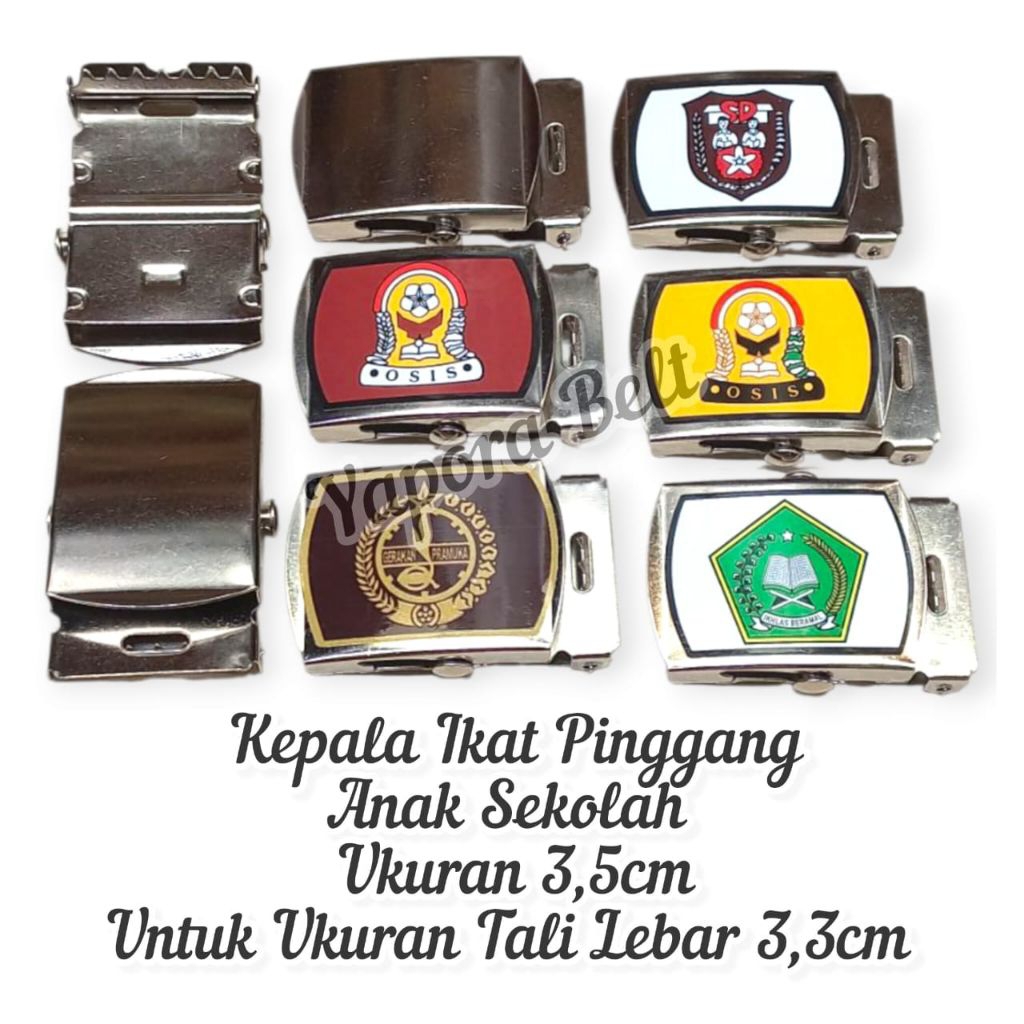 Kepala Gesper Anak Sekolah Kepala Ikat Pinggang Sabuk Sekolah SD-MI-SMP-SMA-PRAMUKA