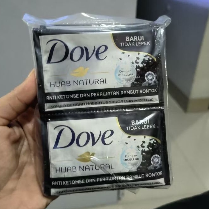 Dove shampoo hijab natural anti ketombe 1 lusin