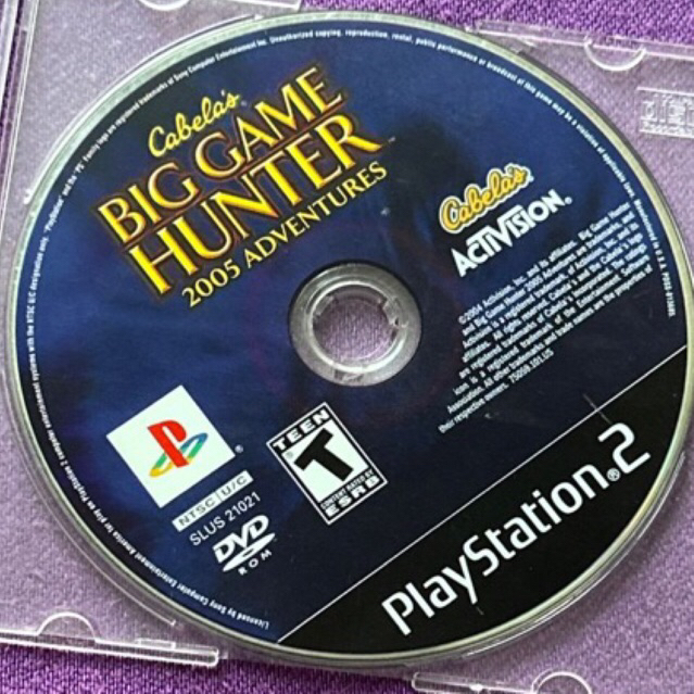 kaset ps2 ori us cabela big game hunter 2005