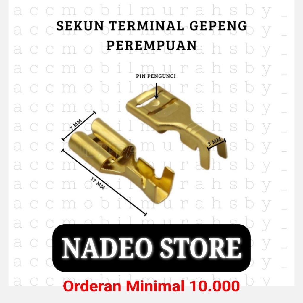 Skun Socket soket Relay Sekring Mobil motor gepeng 7 mm 7mm