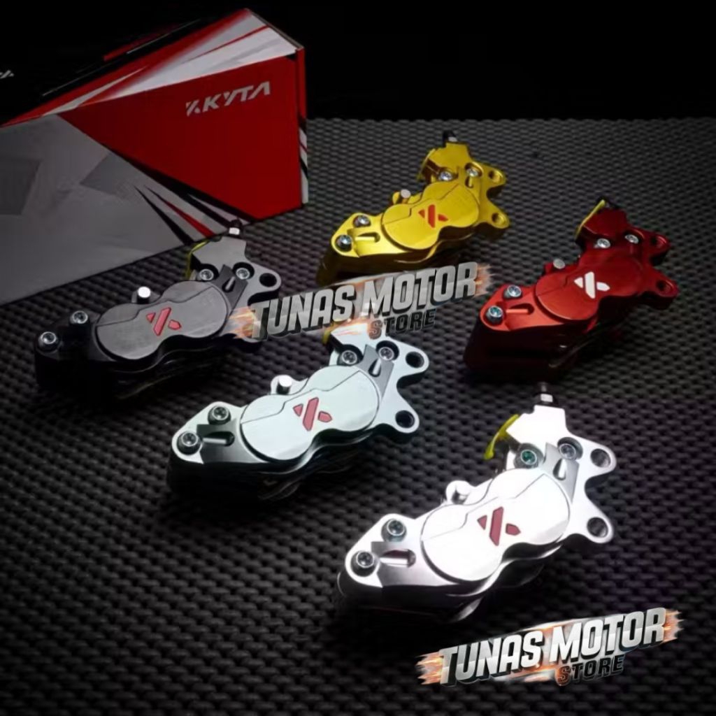 Kaliper KTC Kyta 4P 4 P Piston CRM Kytaco Kanan NON breket Nmax Aerox mio ninja vixion satria Fu sat