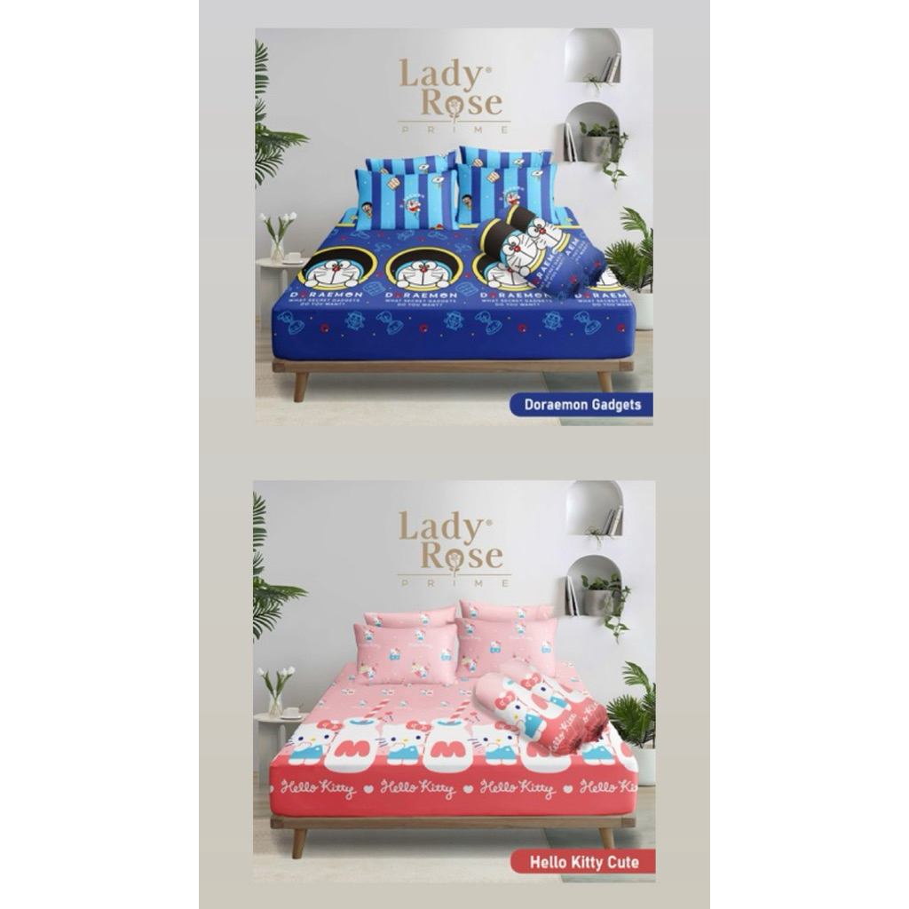 Sprei Lady Rose uk. King (180x200)cm dan uk. Queen (160x200)cm tinggi 30cm motif anak-anak