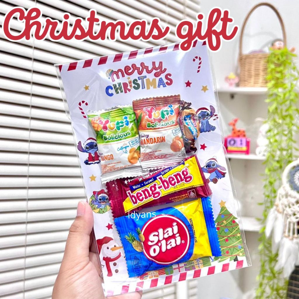 (BIKIN KADO MU) MINI GIFT CHRISTMAS / MINI GIFT SNACK NATAL / KADO NATAL / GIFT SNACK / HADIAH / FRE