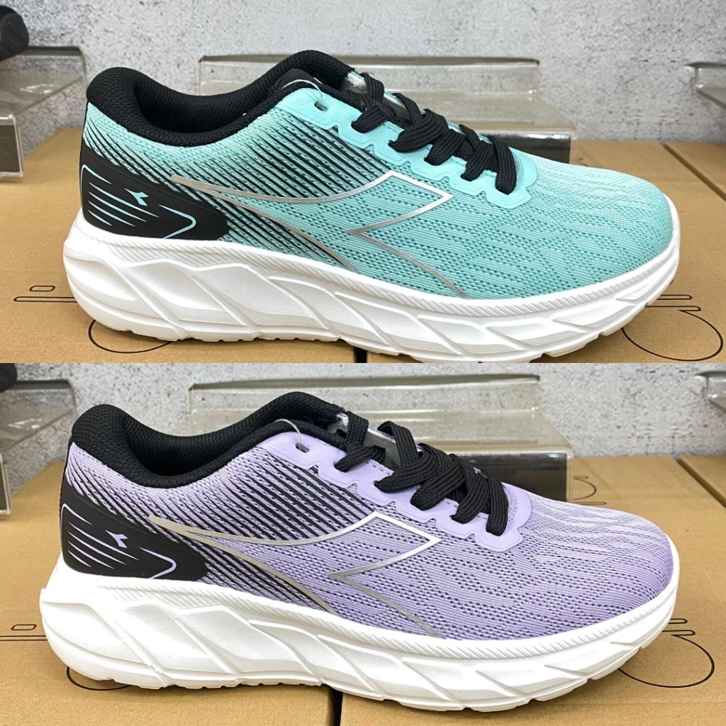 DIADORA PACRO WOMENS RUNNING SHOES - AQUA & PURPLE